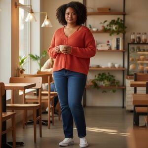 Nine West Vibrant V-Neck Sweater